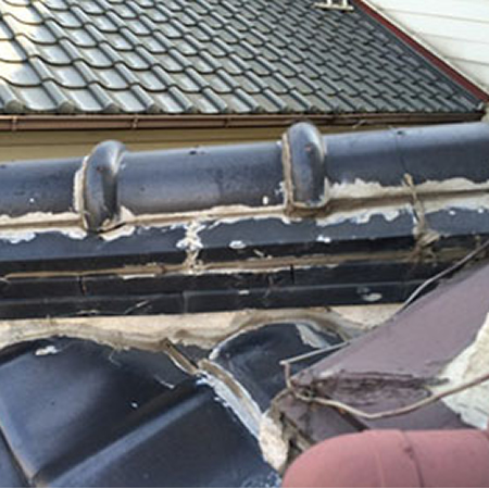 無理な補修による雨漏り